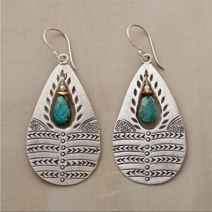 ⭐️ New Boho Turquoise  Teardrop Earrings